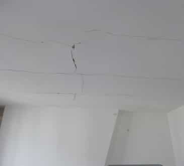 plafond fissuré