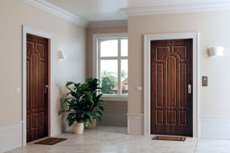 porte blindée d'une maison