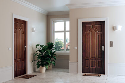 porte blindée d'une maison